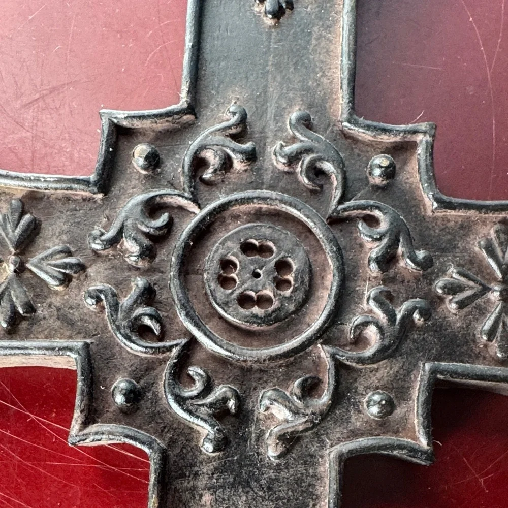 Elegant Black and Bronze Wall Cross